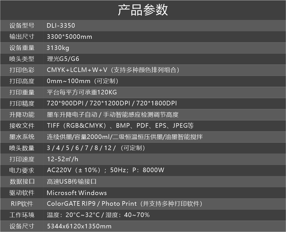 DLI-3350 UV平板打印机详情图